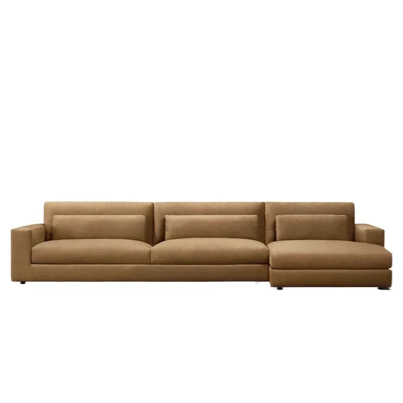 Furniture Rural retro cotton fabric three-person sofa modern and simple