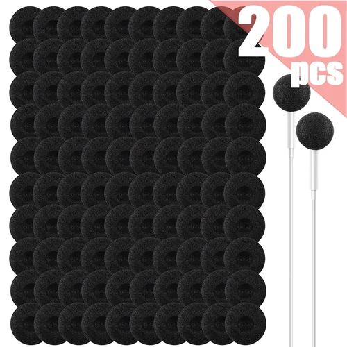 Almohadillas universales de espuma suave para auriculares, cubierta de esponja de repuesto para auriculares con cable, Protector de reducción de ruido, 18mm