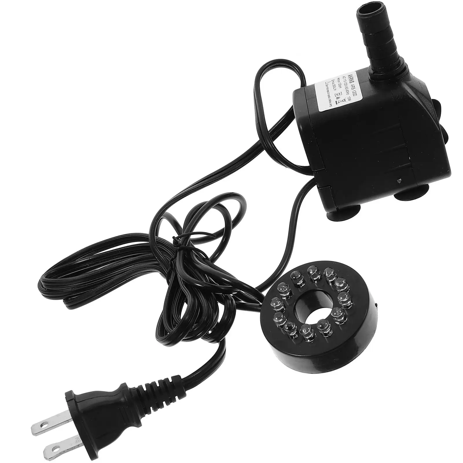 

Circulating Pump 10 W Water Garden Fountains Submersible Pond Pumps Compact Detachable Adjustable Flow Rate LED Aquarium
