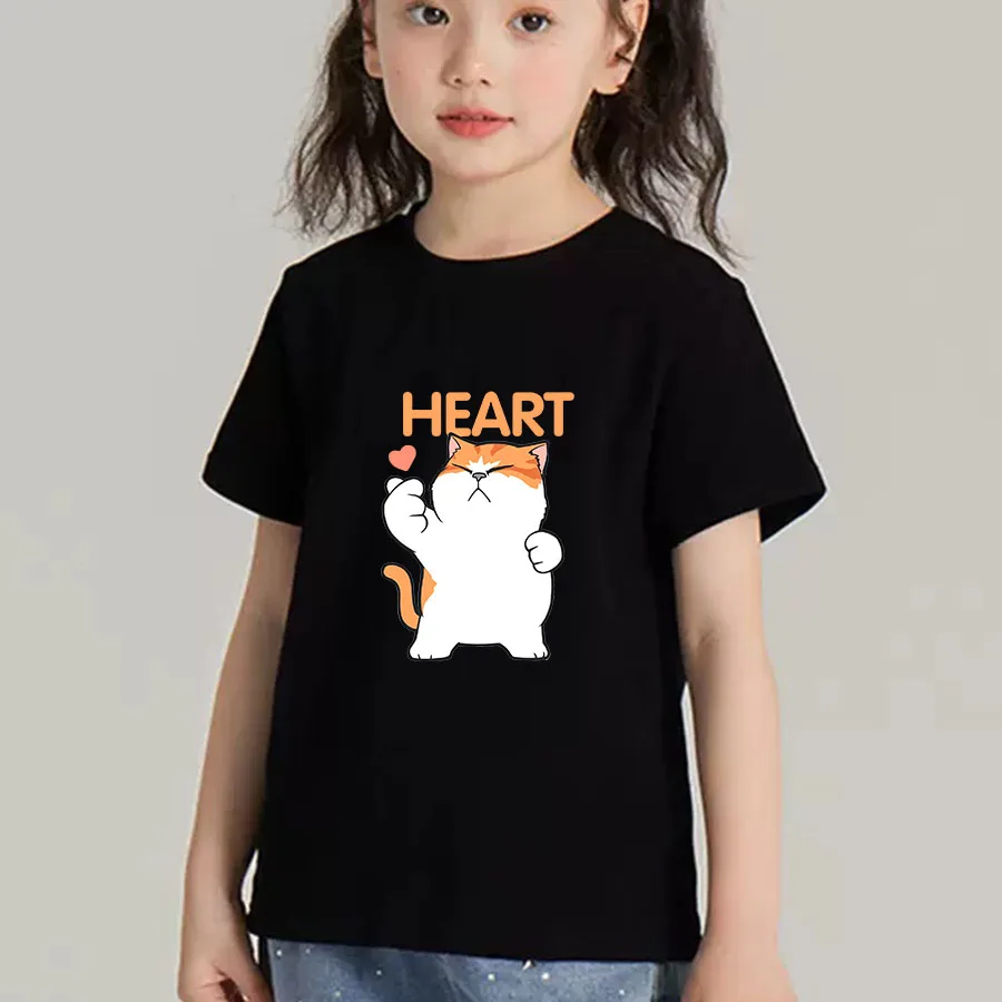100% cotone 180gsm tessuto bambini ragazzo ragazza maglietta 2025 nuova estate donna manica corta T-shirt stile carino bianco tinta unita top