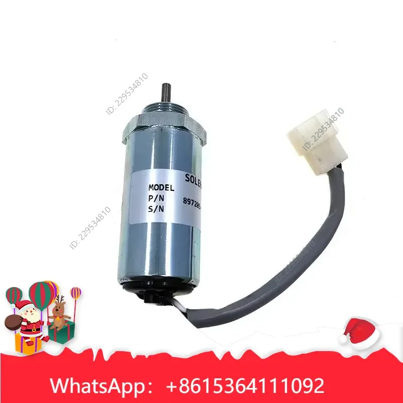 1pc Flameout Solenoid Valve for SK75 Excavator 24V 897209-1152 Compatible For Model，practical use