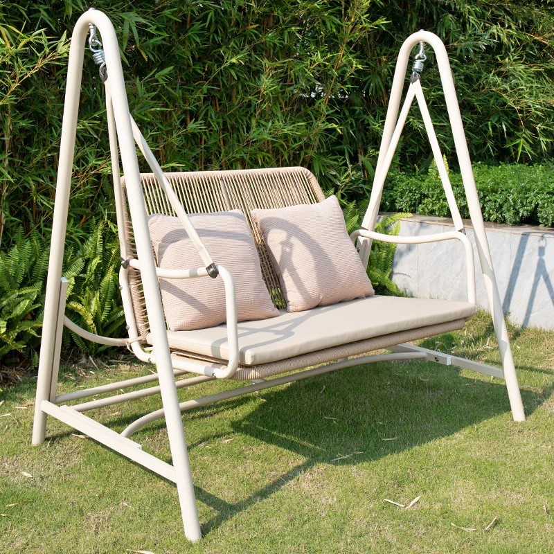 Wood Bench Swing Terrace Rame Backyard Canopies Patio Swings Nest Accessories Haas Jardin Exterior Outdoor Furniture