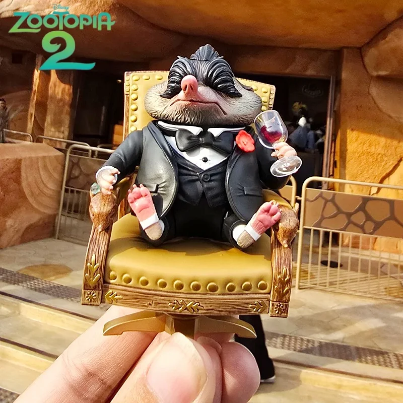 

Hot 8cm Original Zootopia 2 Mr. Big Anime Film Arch-Villain Characters Cool Anime Figure Model Desktop Ornament Toy Friends Gift
