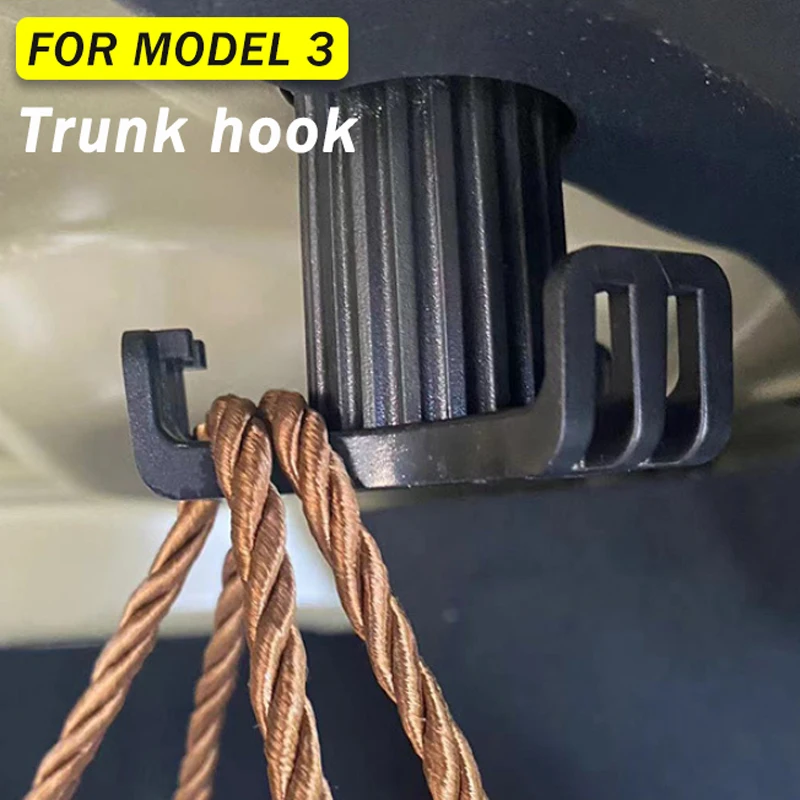 [Free Shipping] Accessories Trunk Hook Car Pendant Trunk Grocery Bag Hook Luggage Compartment Glove Bag Hook For Tesla Model 3