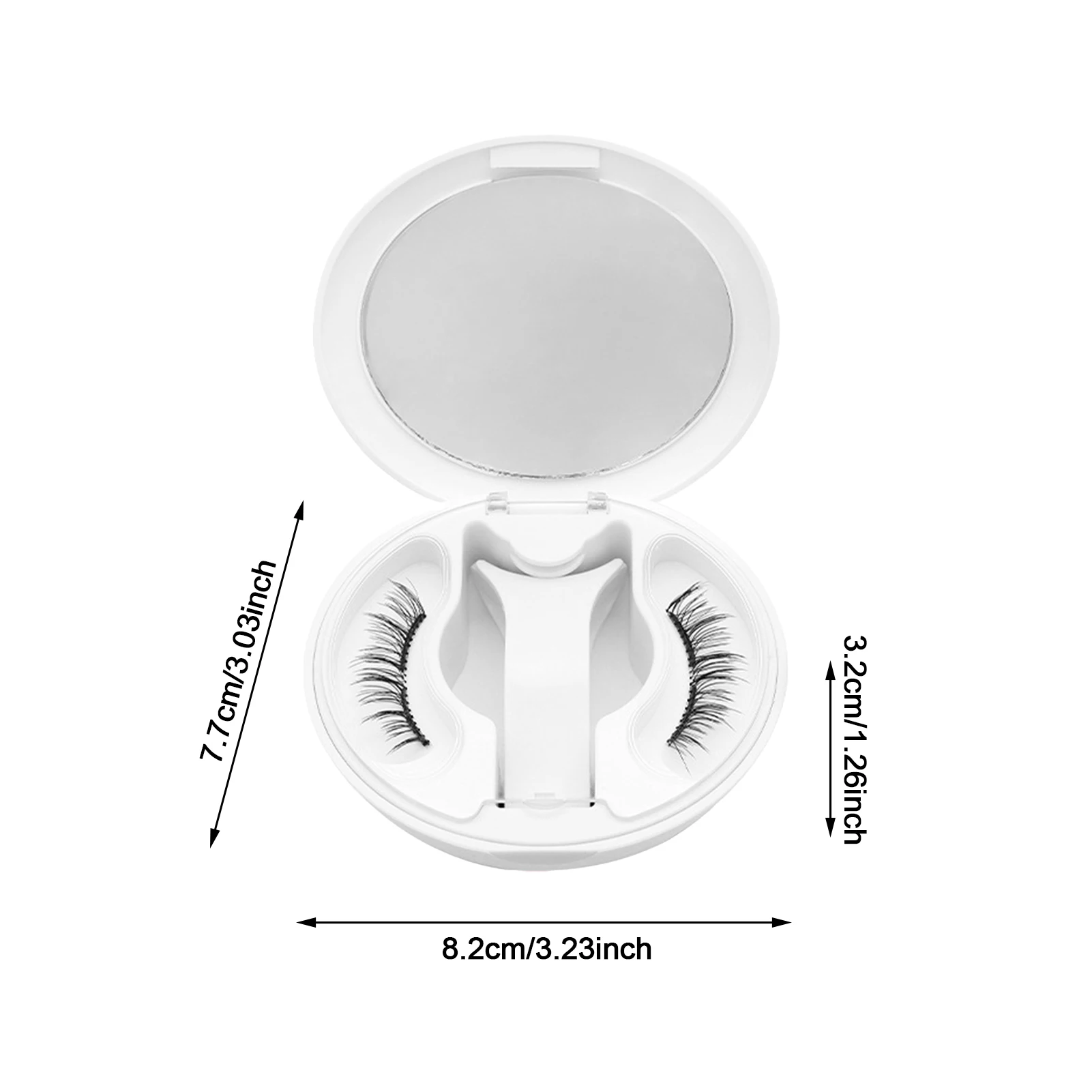 ソフト磁気つけまつげフルストリップ 7-13 ミリメートル混合長さナチュラルボリュームファイバーまつげストリップ接着剤なし毎日のまつげメイク