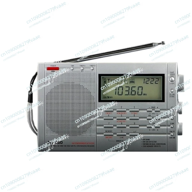 Tecsun PL600 راديو ستيريو على الموجات القصيرة كامل النطاق محمول 2 مرات تحويل التردد