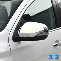 Para Mitsubishi Pajero Sport Montero Sport 2016-2025 / L200 Triton 2019-2023 cubiertas de espejo retrovisor lateral tapa de ala cromo brillante