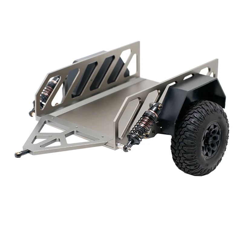 

Trailer Car Cargo Carrier With Shock Absorber For 1/10 RC Crawler Car Axial SCX10 Traxxas Trx4 RC4WD D90 Redcat Tamiya Kit 3