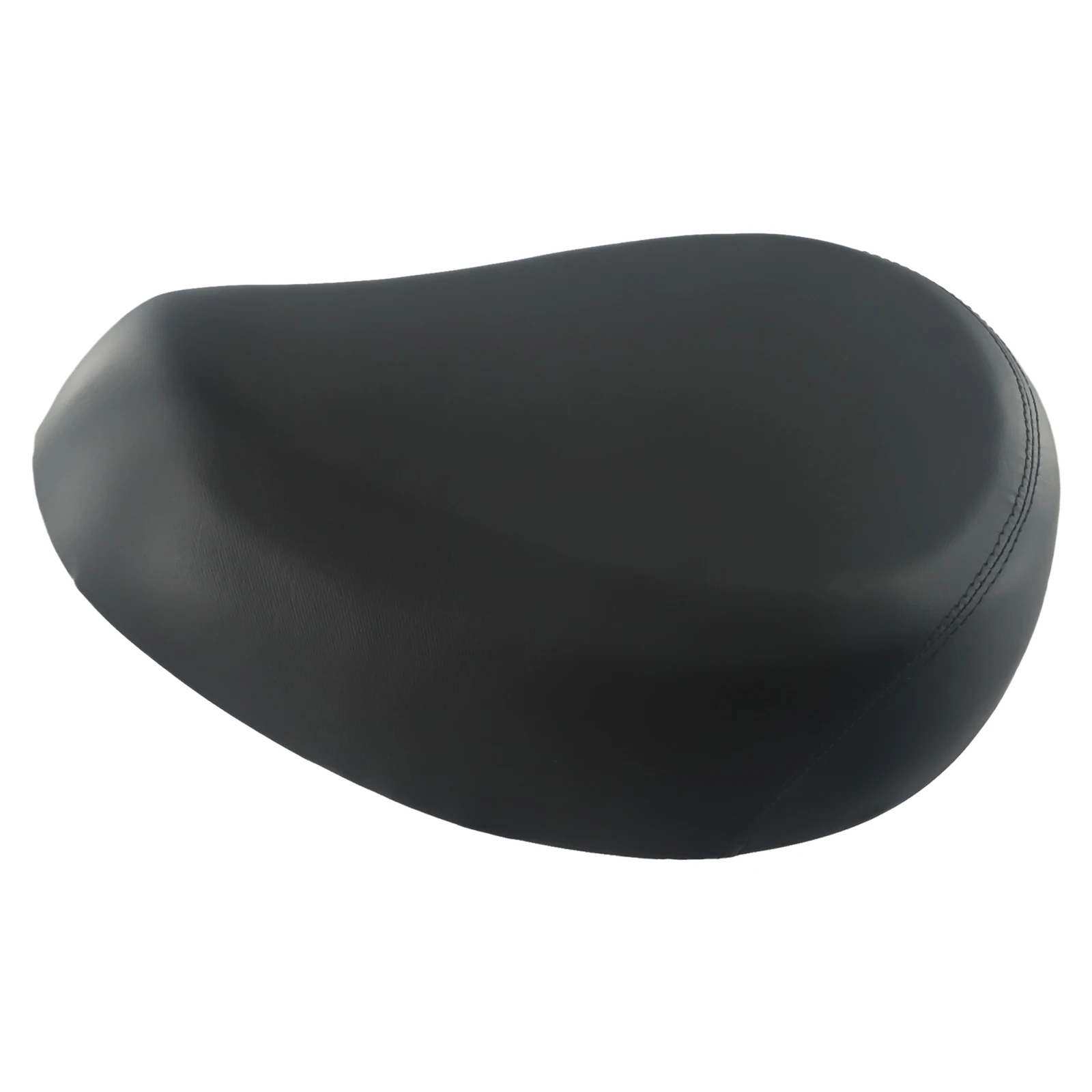 Cojín para asiento de bicicleta, esponja negra de cuero de alta elasticidad para exteriores, montaje ancho de acero deportivo, bicicleta eléctrica de doble resorte útil