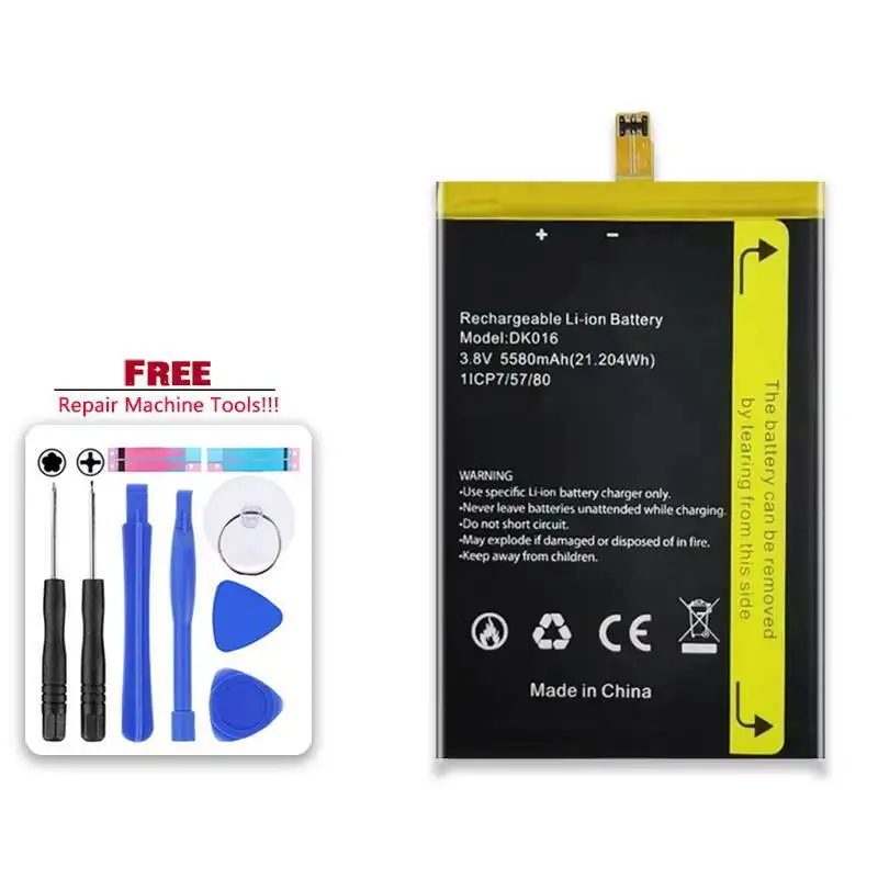 

Высокая совместимость для аккумулятора мобильного телефона Blackview BV6900 DK106, 5580 мАч, экологически чистый