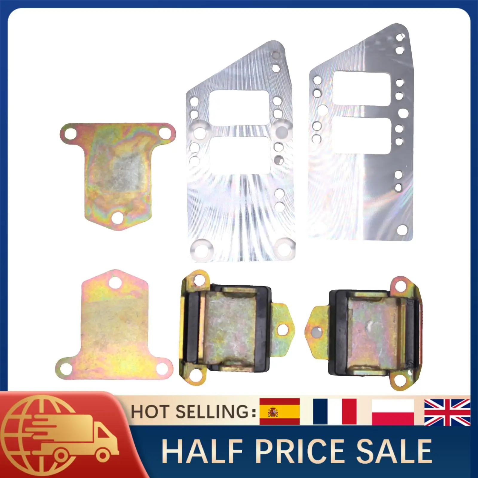 

1 Set LS Engine Mounts Billet Aluminum LS Swap Kit for Small Block Chevy 327-400 SBC 350 C10 Chevelle Camaro Nova