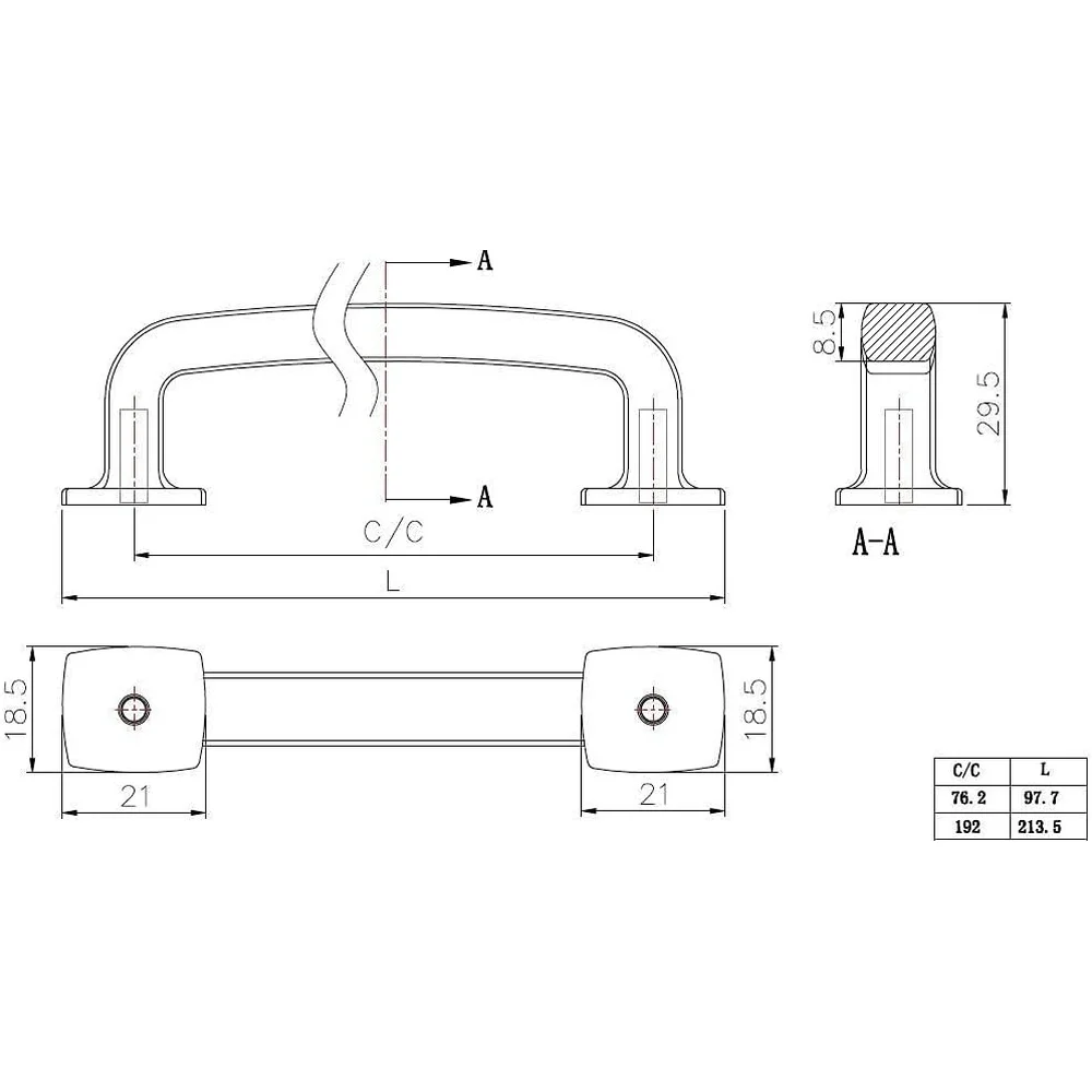 Transitional Cabinet Drawer Handle Antique Nickel Finish 192mm Center-to-Center Kitchen Bathroom Hardware Easy Installation
