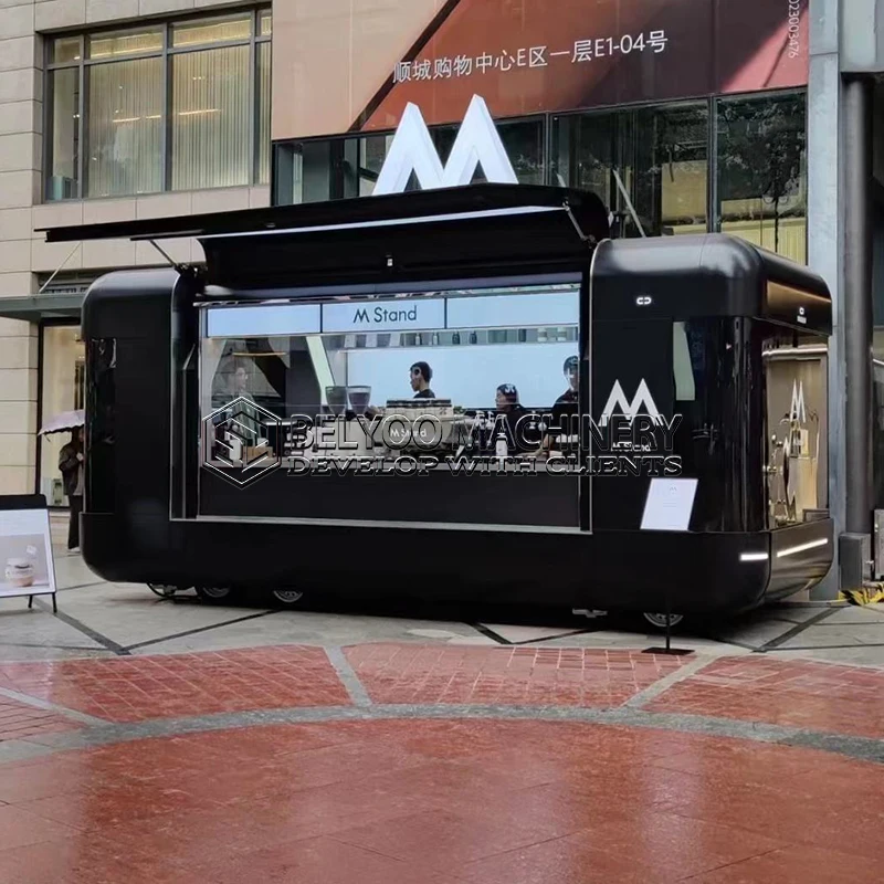 

Уличный кофейный киоск Belyoo, прицеп для еды, уличный мобильный бар, автомобиль для еды, грузовик для мороженого, мобильный кофейный грузовик с полной кухней