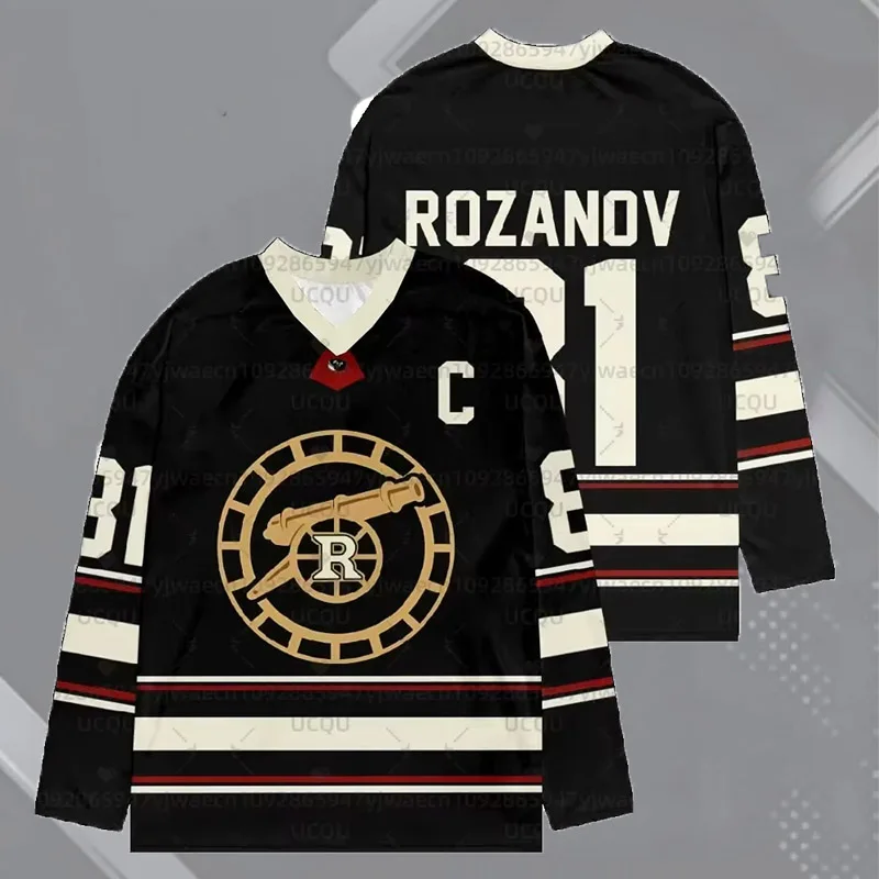 

Новая хоккейная футболка с подогревом, с длинными рукавами, мужская и женская, Rozanov HOLLANDER, унисекс, топы, пуловеры, спортивная одежда