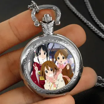 新款精美少女樂團動漫時間寶石石英懷錶復古龐克男女通用時尚項鍊禮物 6 最佳銷售 動漫觀看 - №6