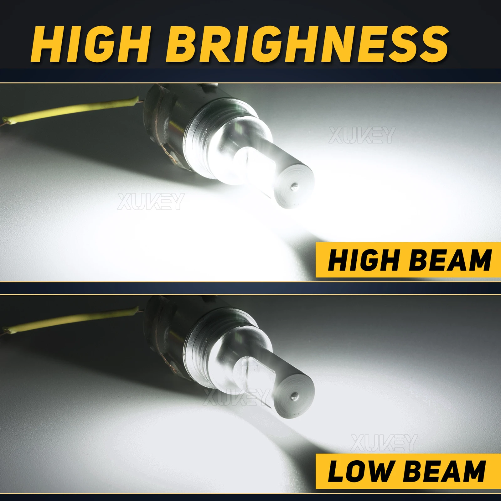 6V/12V BA20D H6 5050 27 LED Motorcycle Scooter Headlight Bulb – Hi/Lo Beam