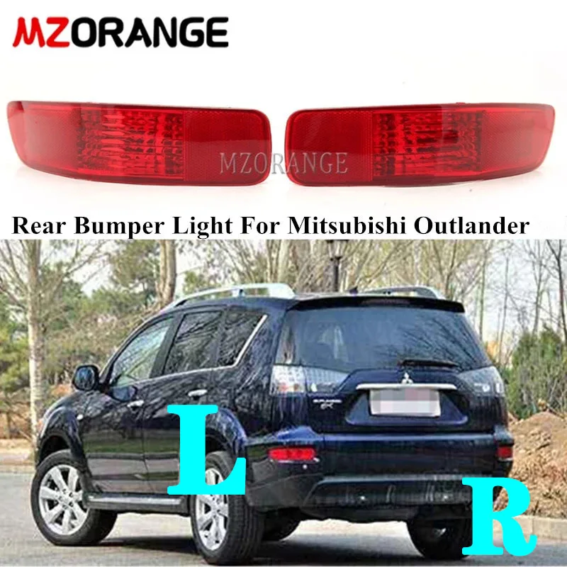 

Rear Bumper Light For Mitsubishi Outlander EX 2007-2012 Tail Brake Reflector Fog Stop Signal Lamp Car Accessories No Bulb Red