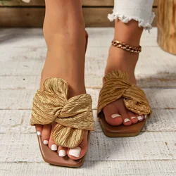 Summer Woman Slippers Fashion Brand Casual Slides Ladies Flat Shoes Woman Peep Toe Beach Sandals Outdoor Flip Flops Low Heel