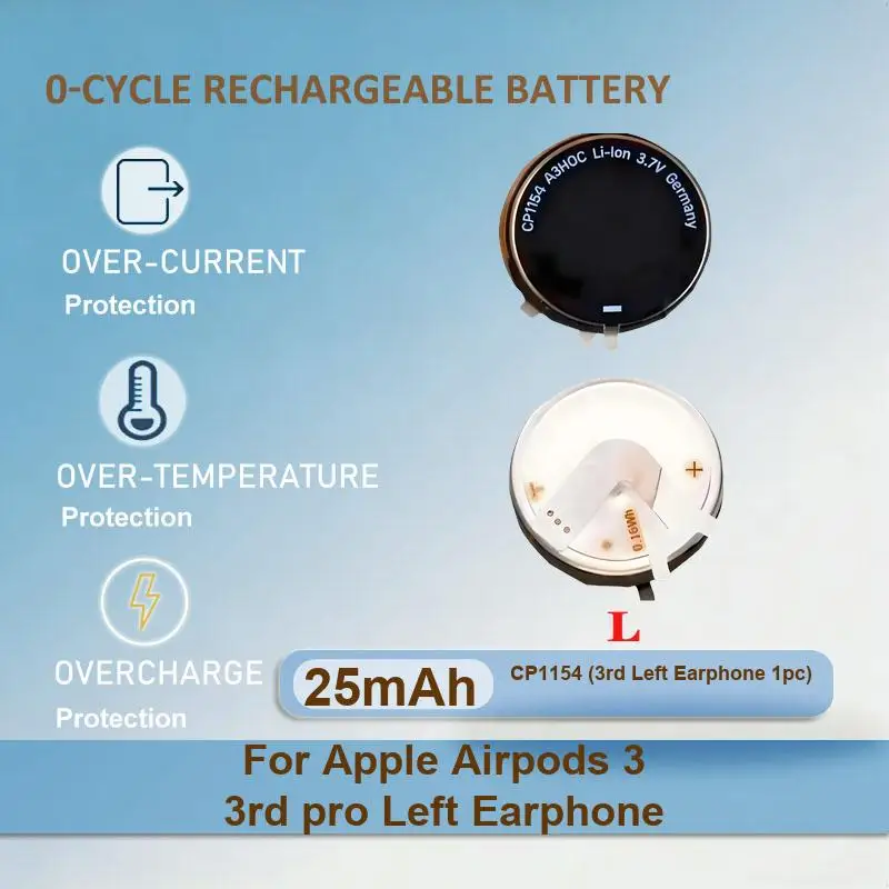 Battery For Apple Airpods 3 3rd pro Right Earphone Left + 1st 2nd A1604 A1523 A1722 A2032 A2031