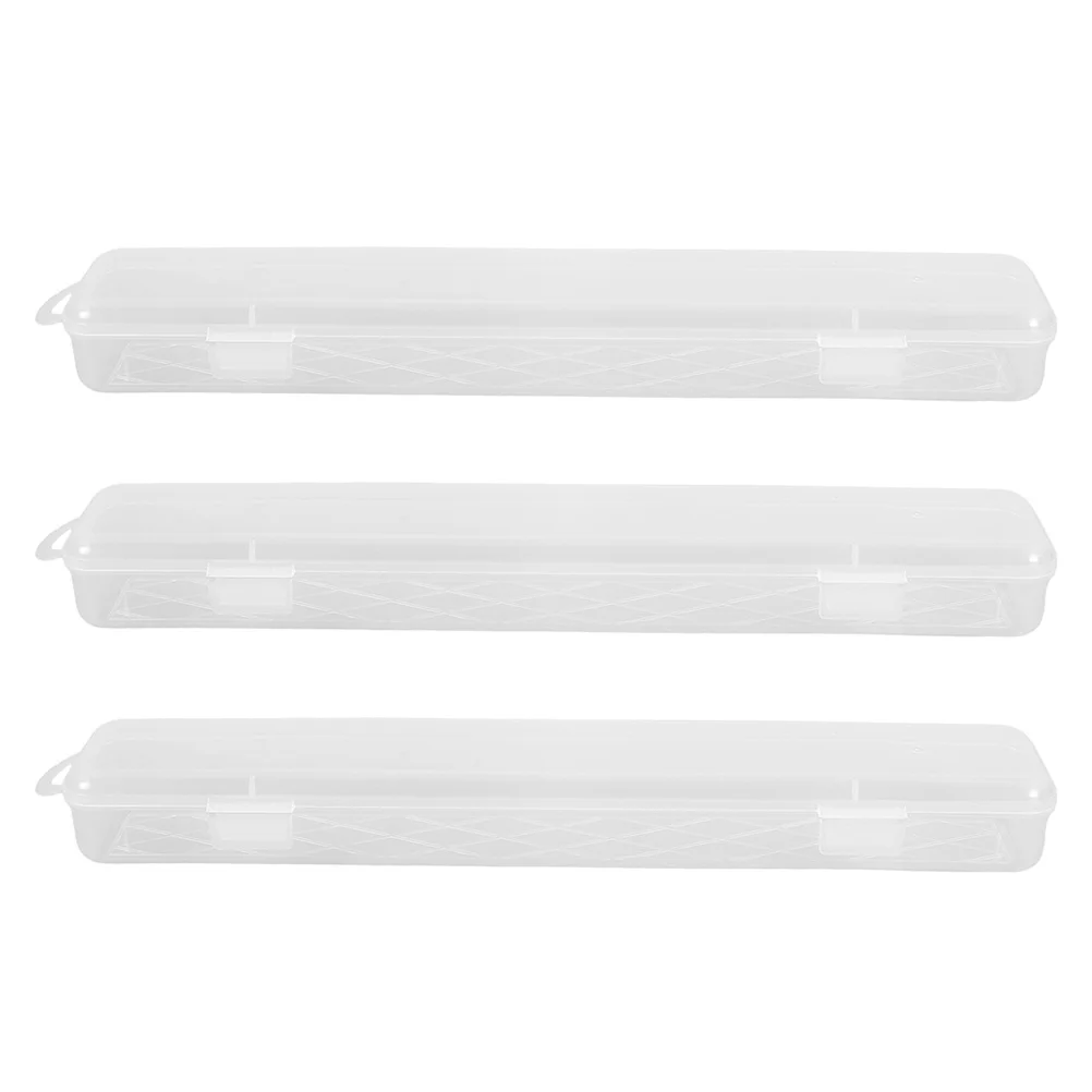 Custodia portatile per pennelli da 3 pezzi Contenitore trasparente per strumenti artistici e pennelli per acquerello Facile accesso