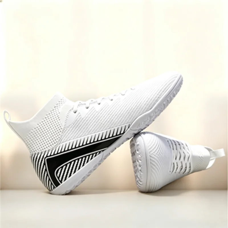 Training Casual Dual-use TF Soccer Boots Adults PU Mesh Reinforced Rubber Stud Anti-slip Wearproof Daily Outdoor Turf Athletic S