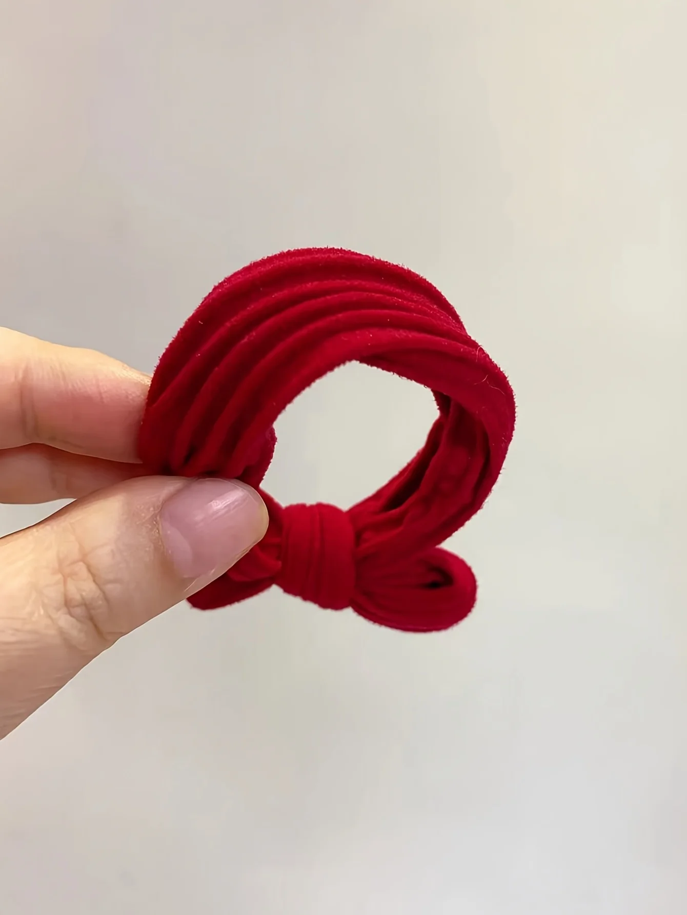 10 Stück rote Haargummis, superstarke elastische Haarbänder, Neujahrspartys, Hochzeiten, langlebiges Haar, sicheres Haarband, Party-Haarbänder – Detail 6