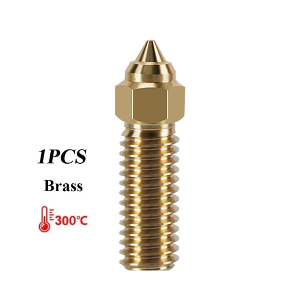 Nozzle voor Creality K1 K1 Max Ender 3 V3 KE CR-M4 Bimetaal Geplateerd Koper Hardstaal Messing voor Vyper Kobra Sovol SV06 plus/SV07