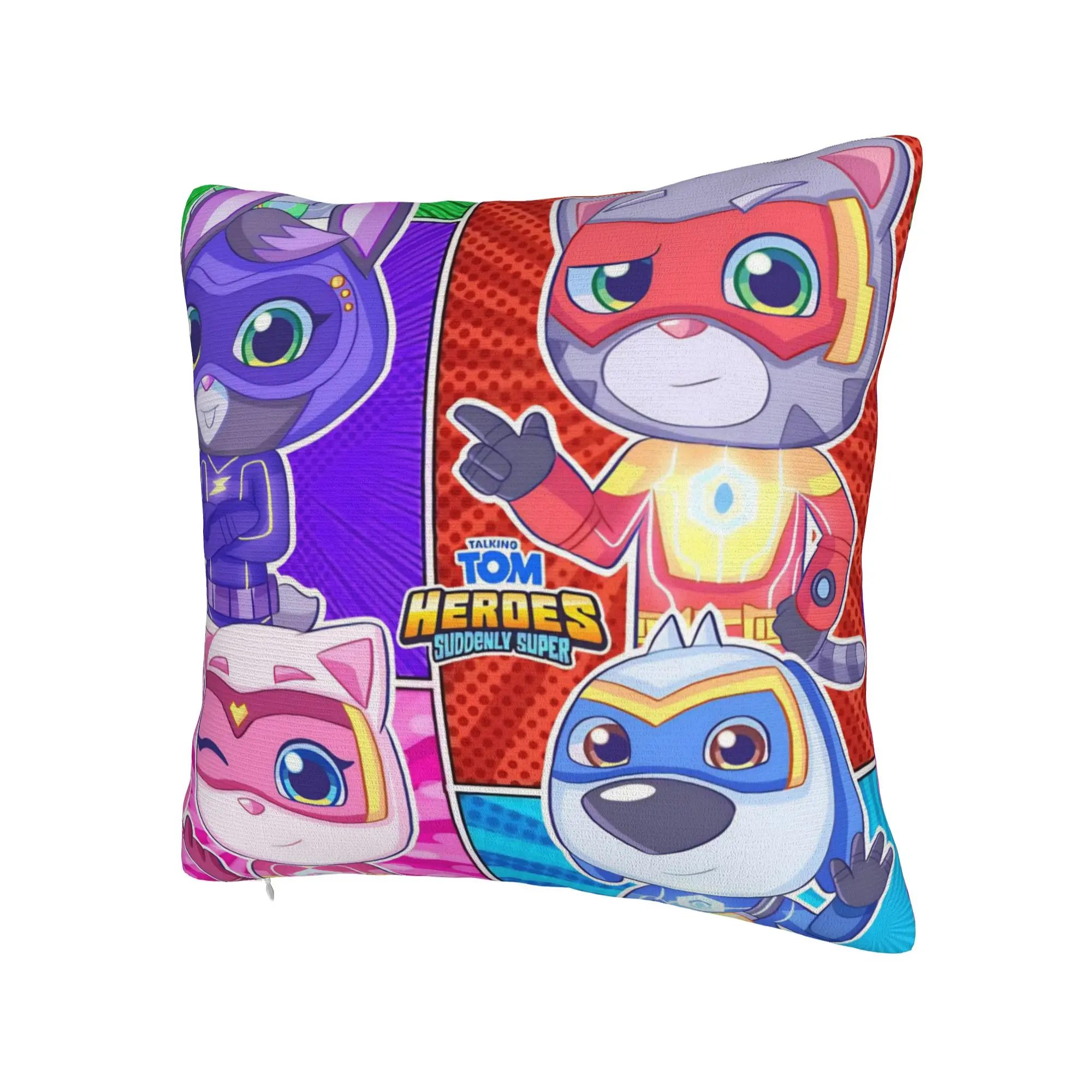 Decorative Pillow Covers T-Talking T-Tom And F-Friends Accessories Home  Throw Pillow Case Cover Square Multi-Size