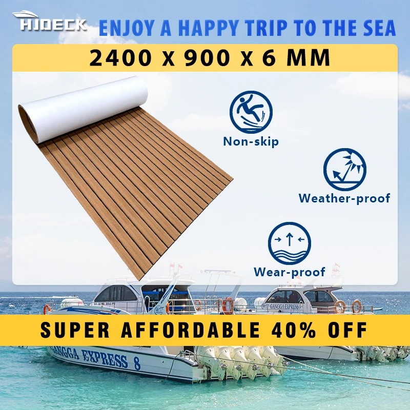 

2400x900mm EVA foam anti-skid surfboard traction mat anti-skid floor mat for canoe RV yacht pool skateboard accessories