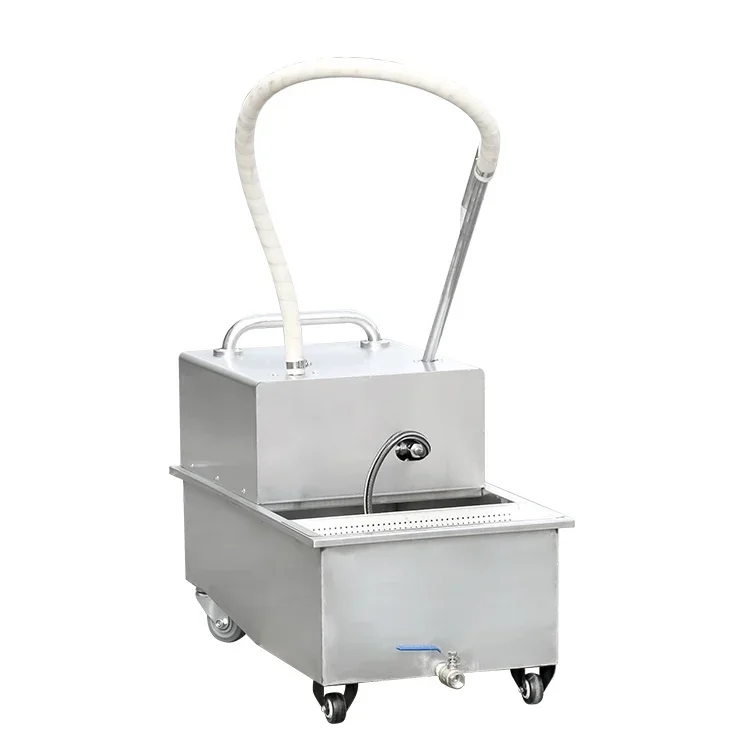 Hot selling stainless steel cooking restaurant fryer trolley electric