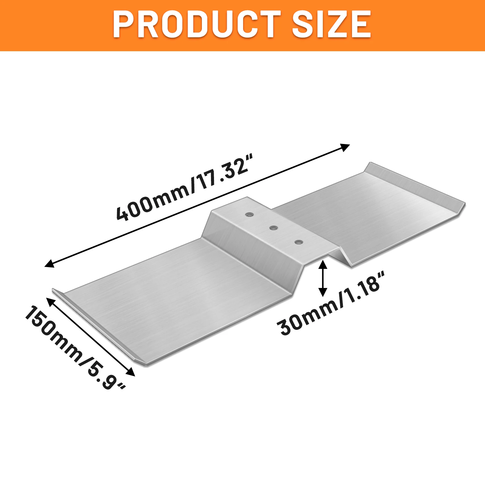 4 Pcs Aluminum Solar Panel Mounting Bracket Shim Block, Ballast Plate, Support for Adjustable Solar Panel Tilt Mount, Ideal for