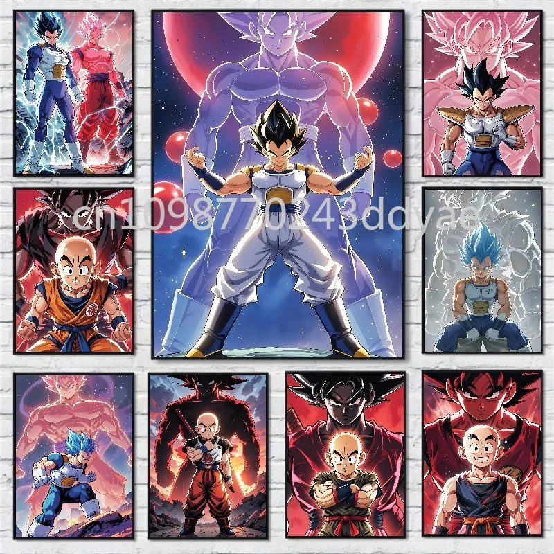 

Anime Dragon Ball Poster Wukong Vegeta Printing Canvas Painting Room Wall Art Decoration Pictures Mural Living Room Decoration