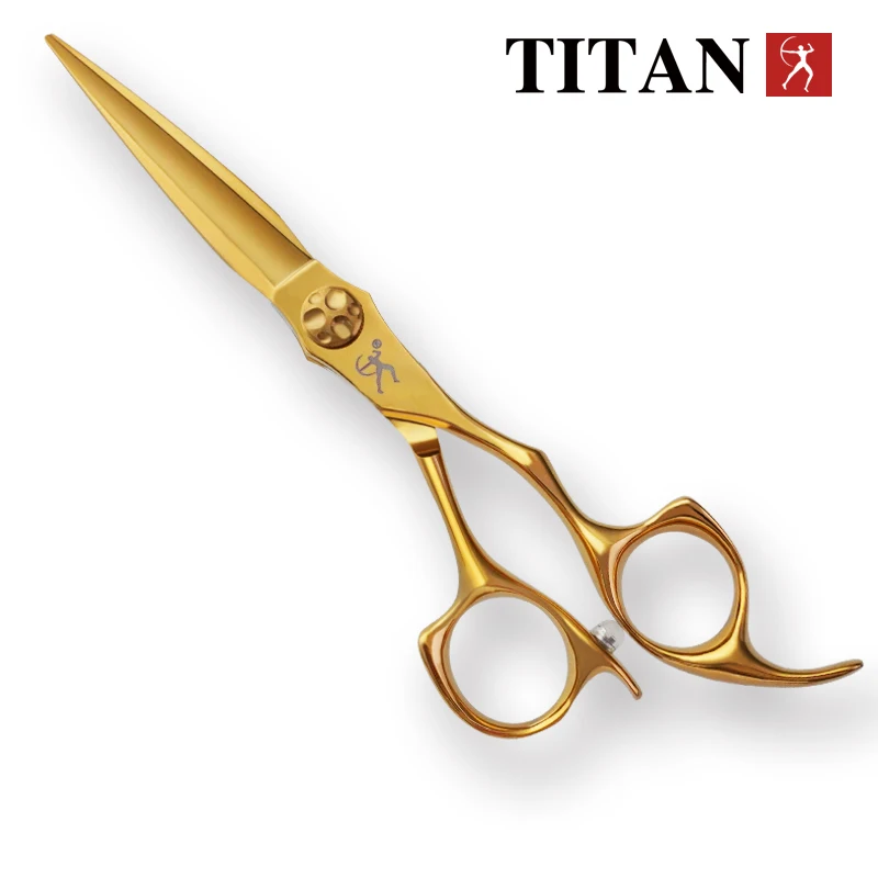 Titan Hairdressers scissors professional hair scissors gold hairdressing  barber salon tool cut scissors