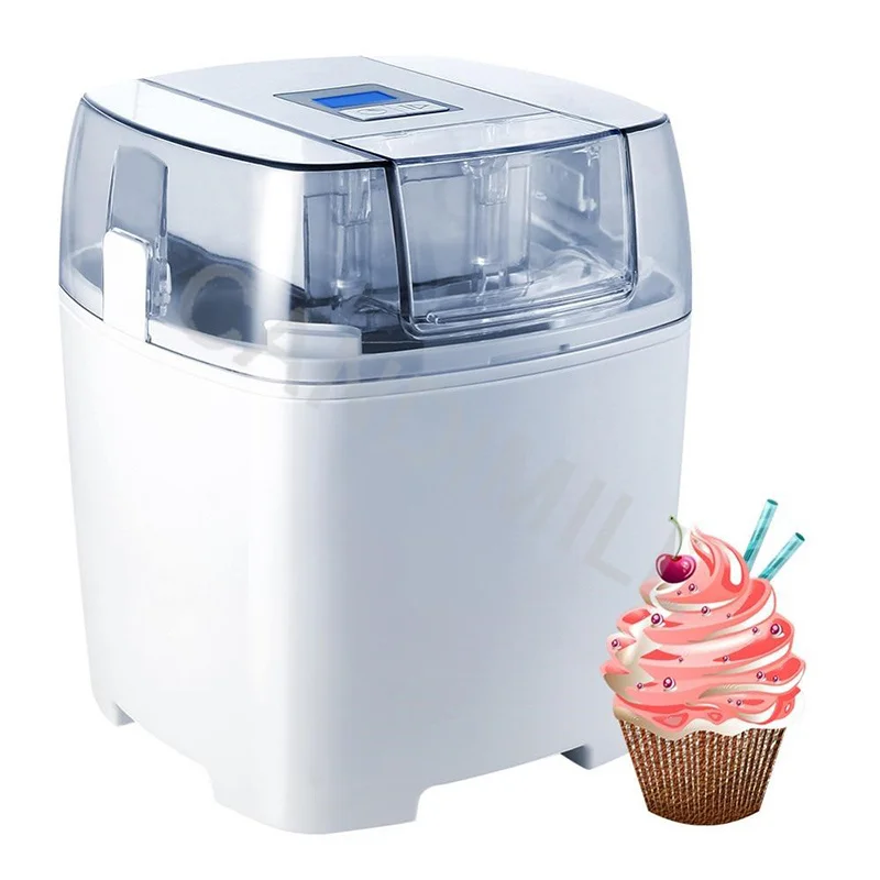 1.5L Portable Soft Ice Cream Makers Ice-cream Roll Freezers Yoghurt Sorbet Machine Easy To Cleaning Small Household Ice-Maker