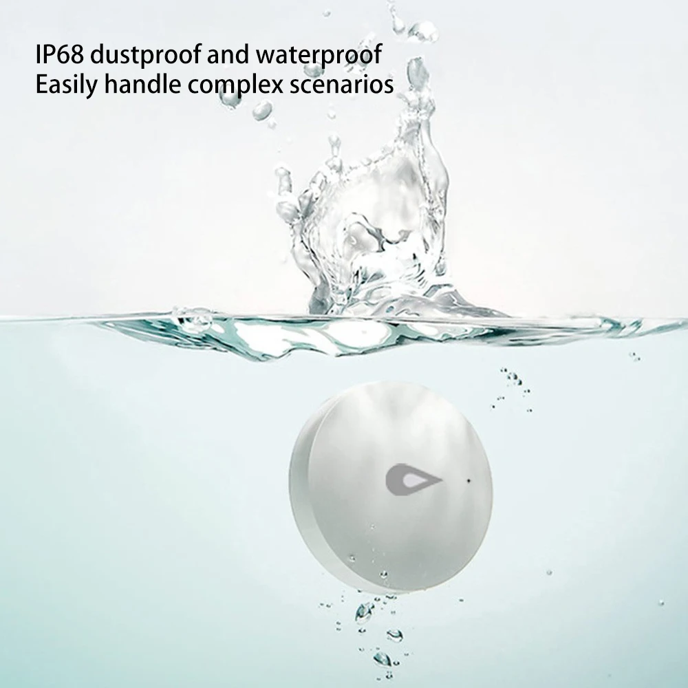 Water Immersion Sensor Low Power Consumption Prevent Water Damage Real-time Water Detection Instant Alert Easy Installation