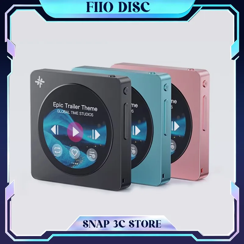 

FiiO DISC Snow Edition WiFi MP3 Player Bluetooth Streaming DAP Hi-Res Lossless Audio Retro Design Portable Walkman White