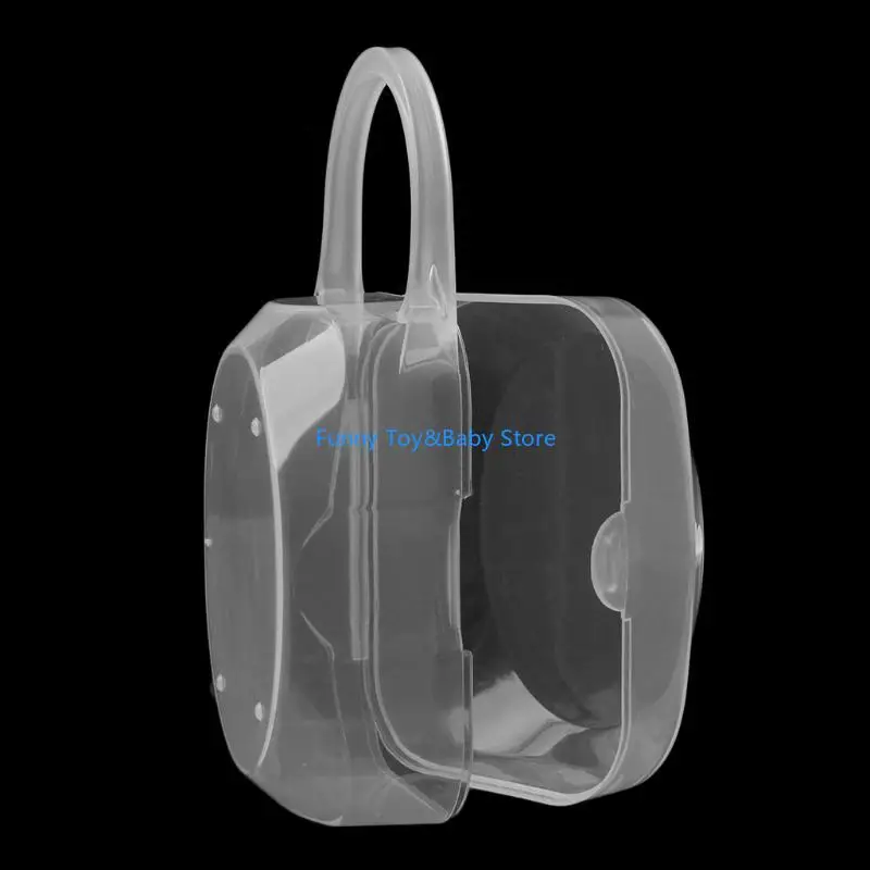 

Portable Baby Infant Pacifier Nipple Travel for Case Little Round Storage C90B