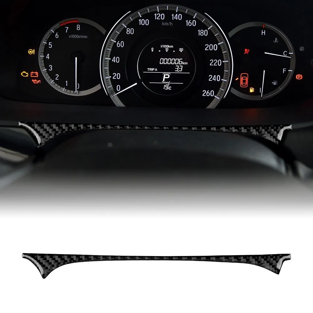 

LHD Car Dashboard Strip Trim Carbon Fiber For Honda Accord 2013 2014 2015 2016 2017 Decoration Accessories