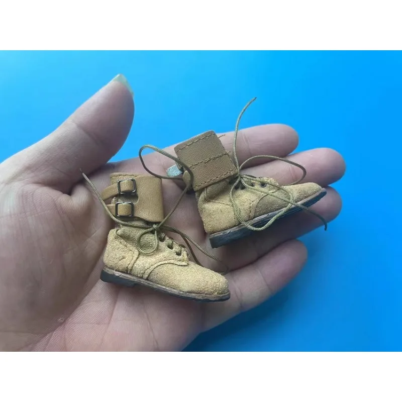 1/6 Scale WWII US Army Combat Boots Lace Up Hollow Soldier Shoes Model Toy for 12inch M35 Action Figures Body Accessories