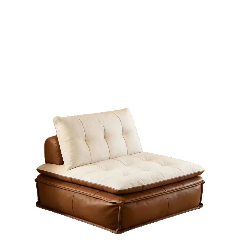 Simple style modular sofa set, imitation tofu design, filled with foam, movable, adjustable tilt, suitable for living rooms