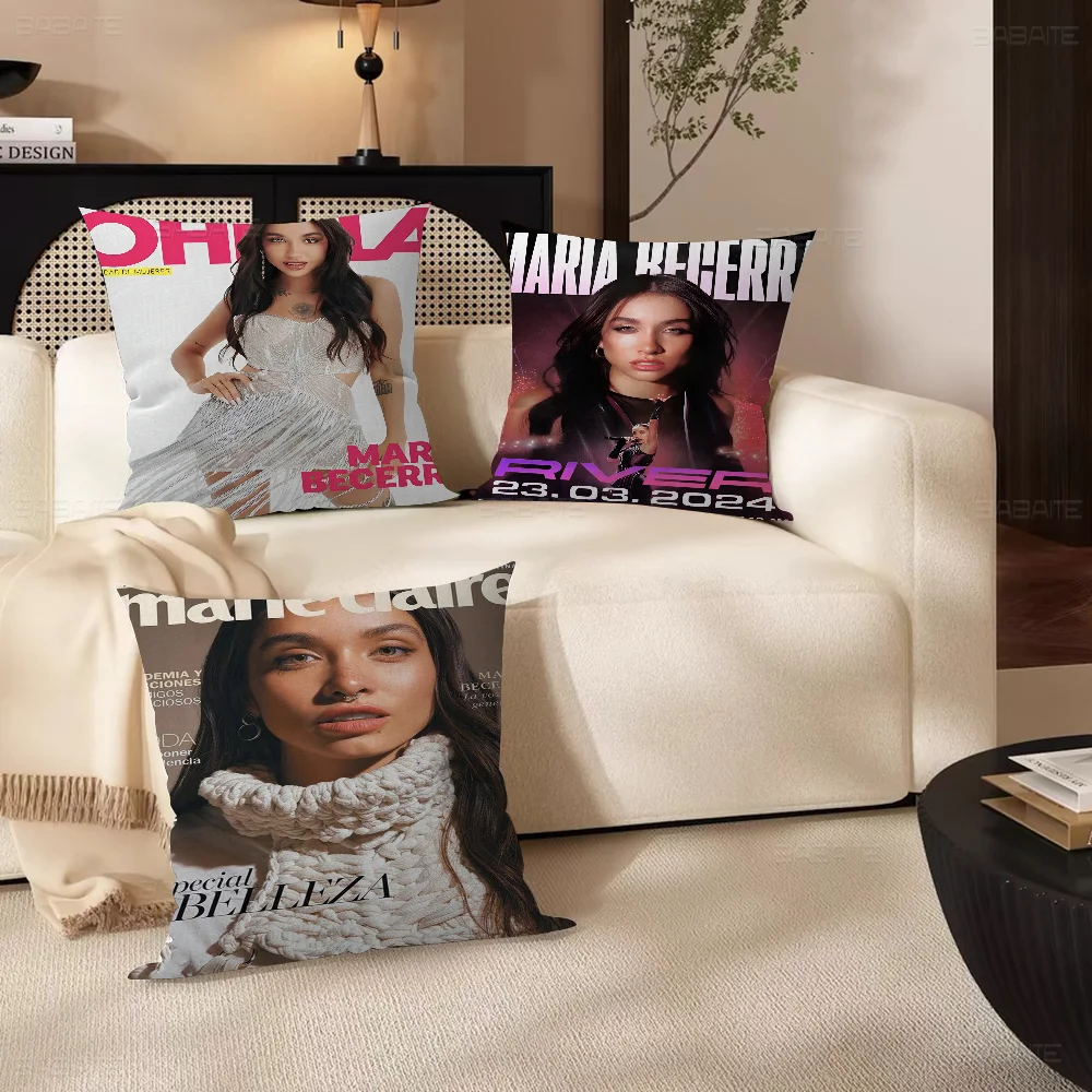 Maria Becerra La Nena De Argentina Pillow Cushion Cover Pillowcase Living Room Sofa Home Decor Customized