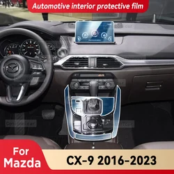 For Mazda CX-9 CX9 2016-2023 Car Interior Center Console Screen Protective Film Anti-scratch Repair film Sticker Accessories