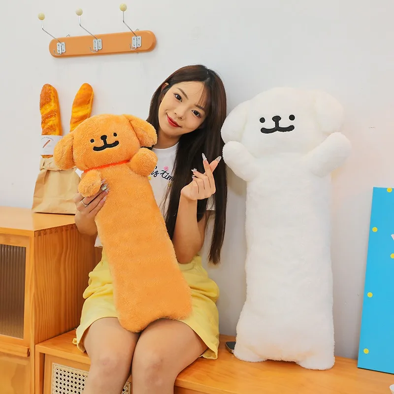 100cm Kawaii Plush Toy Cute Line Dog Stuffed Doll Long Pillow Cushion Kids Birthday Gift for Children Factory Wholesale Export