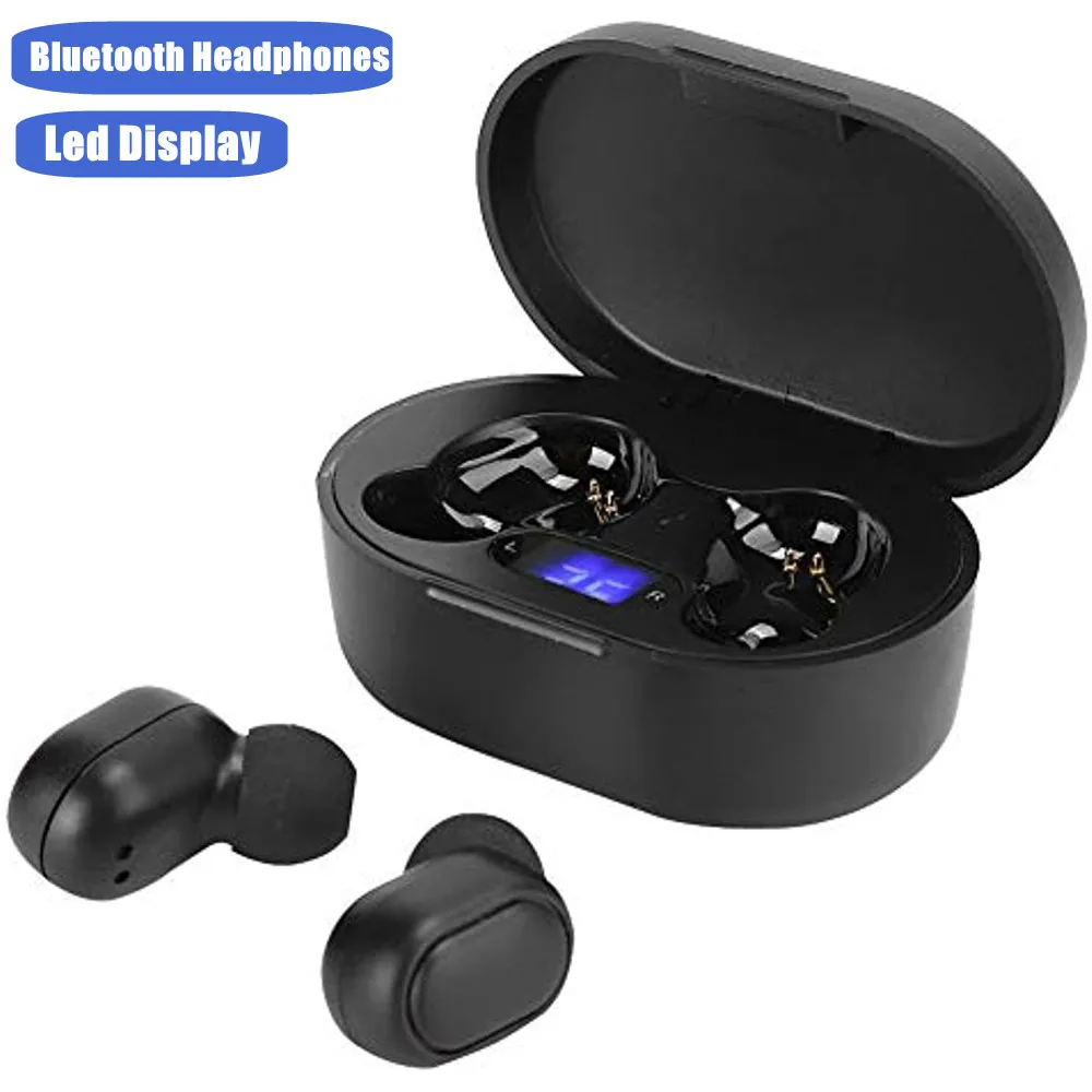 Auriculares inalámbricos TWS con Bluetooth, cascos con cancelación de ruido y micrófono, estéreo 9D, intrauditivos para música deportiva