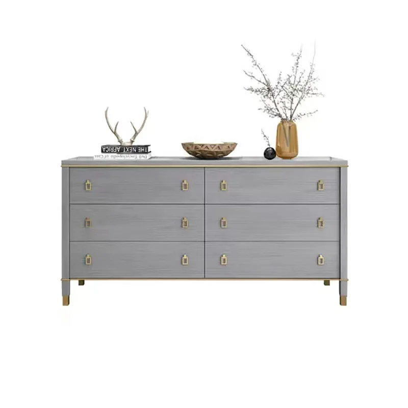 

Light luxury, six-chest cabinet, bedroom storage cabinet, modern simple drawer cabinet, living room home wall locker