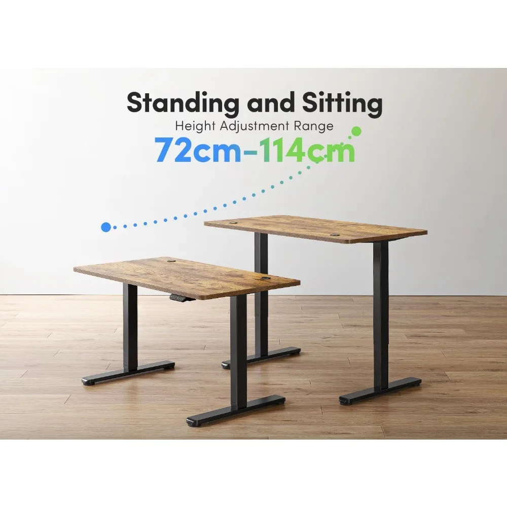 Electric Standing Desk, 48 x 24 Inches Height Adjustable Stand up Desk, Sit Stand Home Office Desk