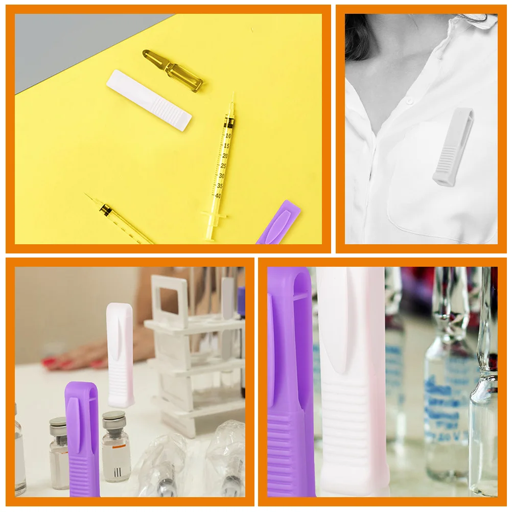 

8Pcs Ampoule Opener Groove Design Plastic Nurse Tools Vial Breaker Mini Bottle Opener Safe Precise Breaking Ampoule Opening Tool