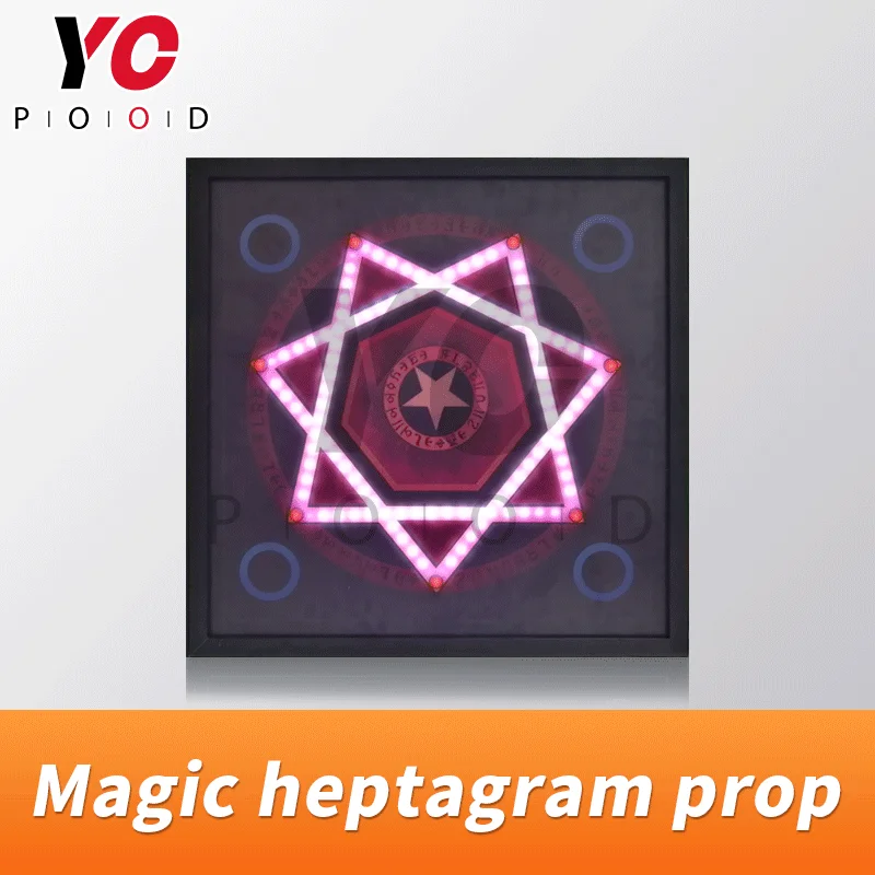 Magic Heptagram Prop Escape Room Props Heptagon Board Touch LED strip Room Escape System