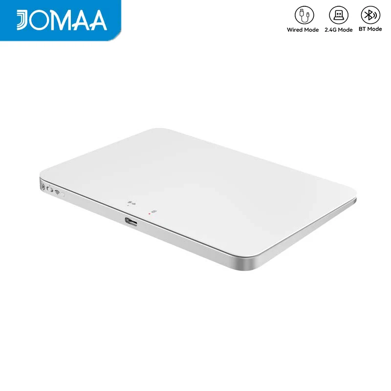 

Rechargable Bluetooth/2.4G/Wired Function Trackpad for Win8/Mac OS 10/iOS Above,Portable Multi-Gesture Wireless Touchpad Mouse