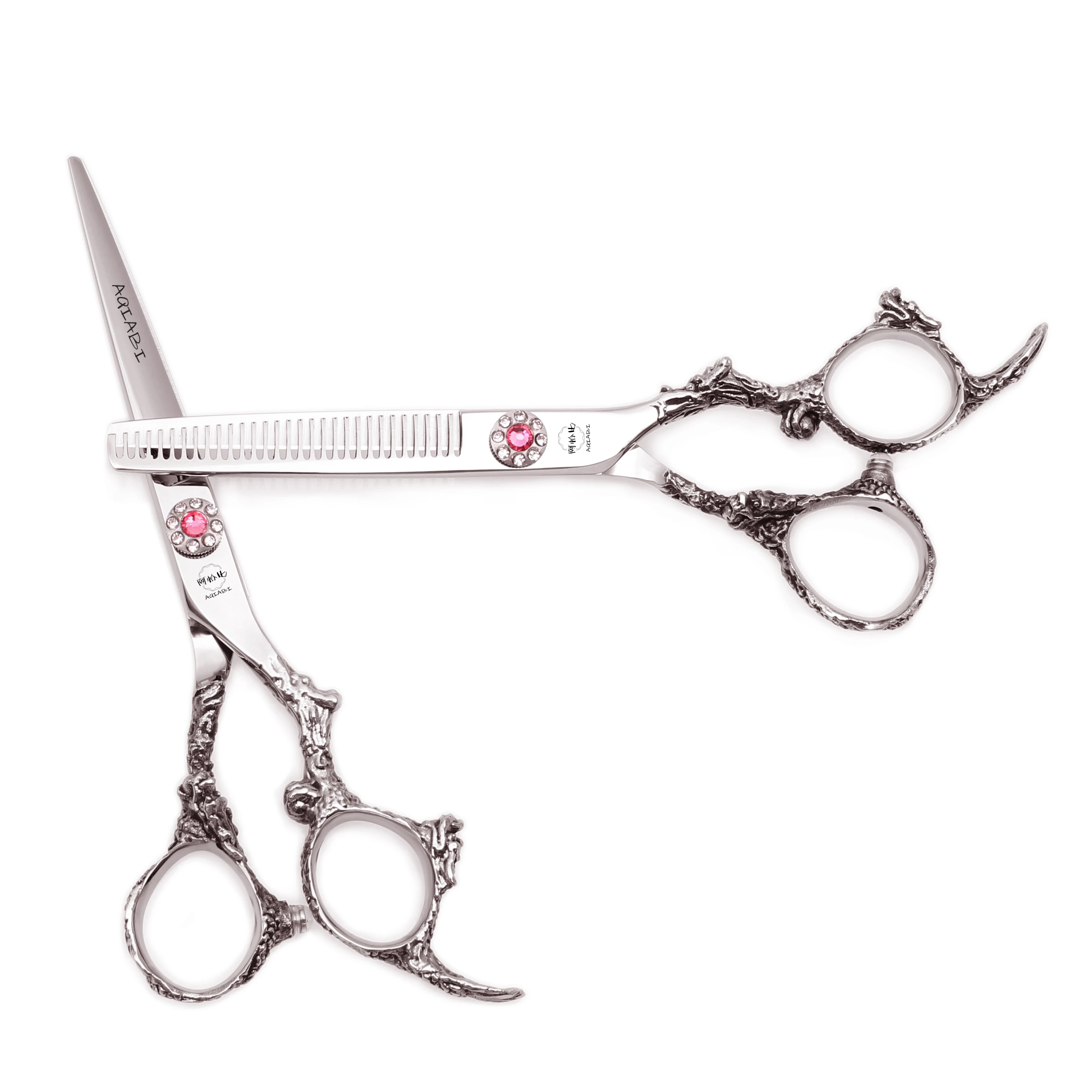 6.0 ''profession elle Haars chere 440c Japan Stahls chere Schere Friseur Ausdünnung Salon Friseur & Home Drops hipping a9005 – Detail 2
